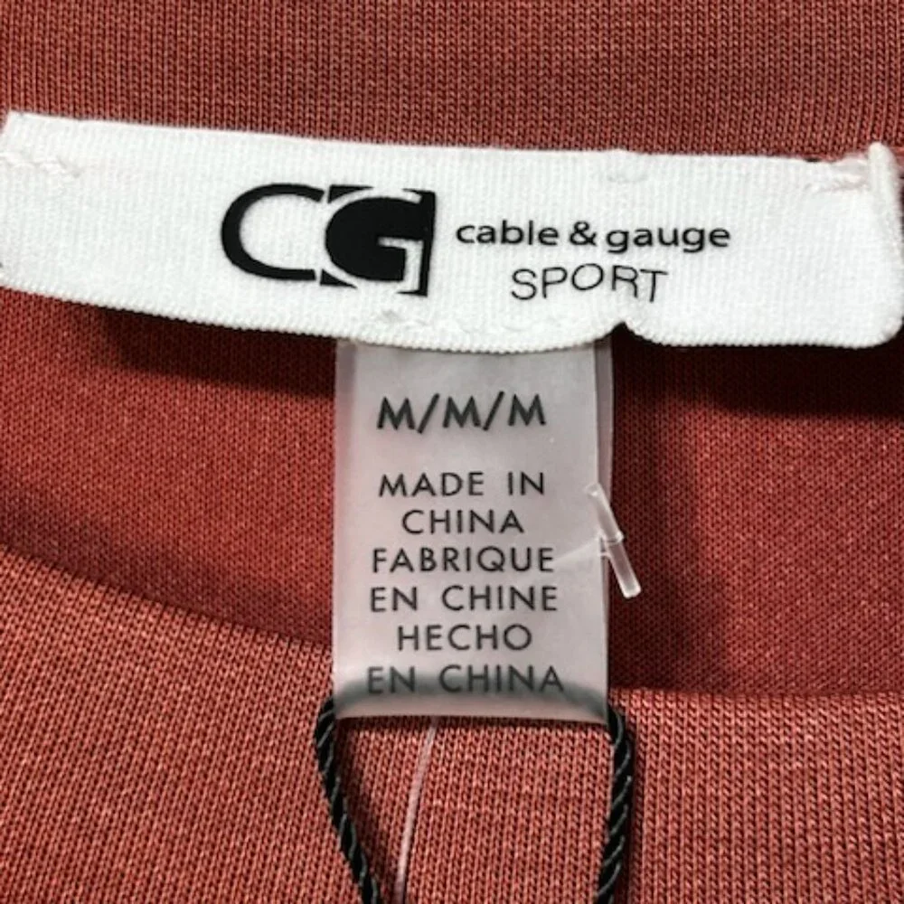 NWT Cable & Gauge Sport Yummy Sandwashed Supersoft Modal Tunic Top Tee - Picture 9 of 13